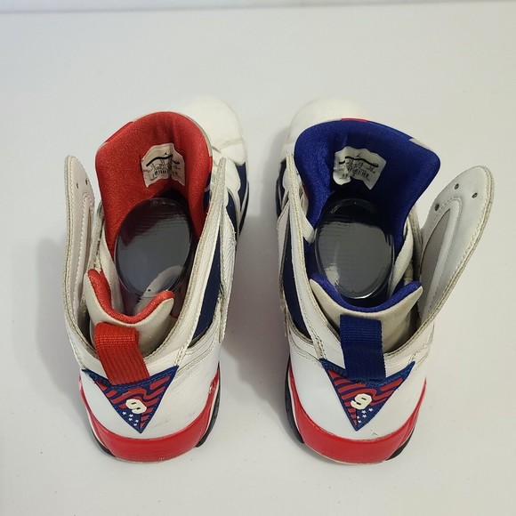 Nike Air Jordan 7 Retro Tinker Alternate 2016 Size 12 304775-123 White Blue Red - Picture 6 of 16